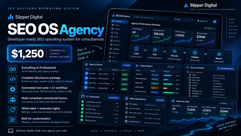 SEO OS Agency edition overview