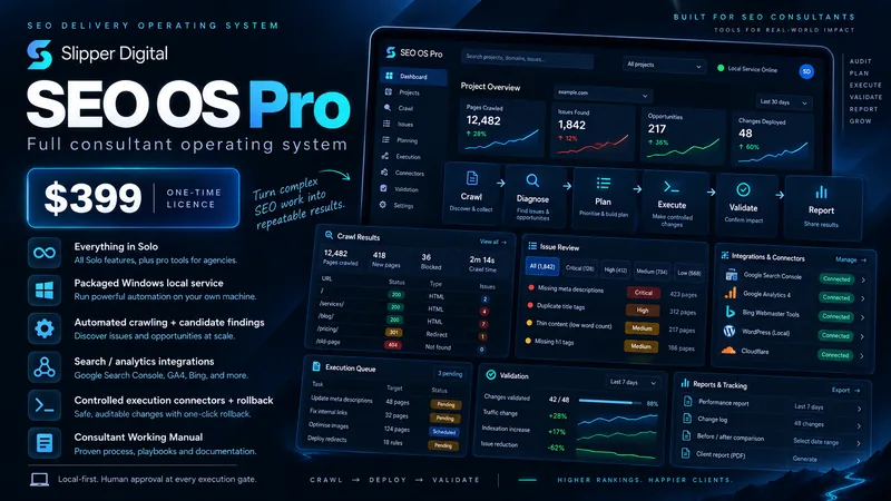 SEO OS Professional edition overview